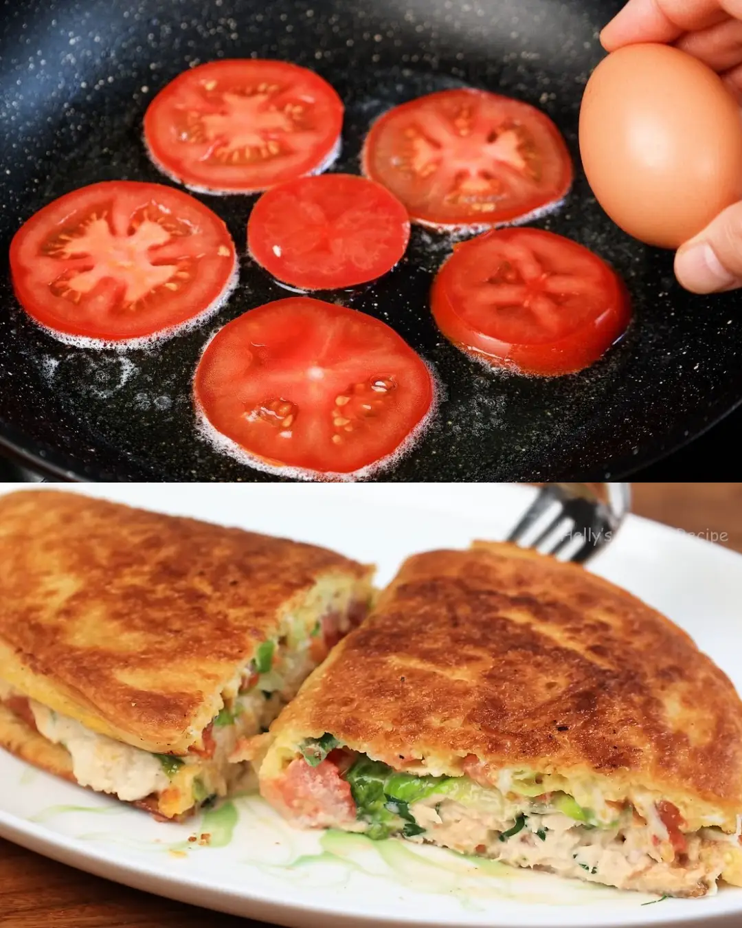 Tomato and Egg Breakfast Wrap Recipe: Quick Breakfast