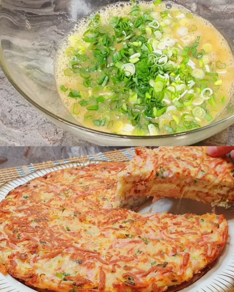 Just pour eggs over the potatoes the result will be amazing and delicious! A simple breakfast recipe