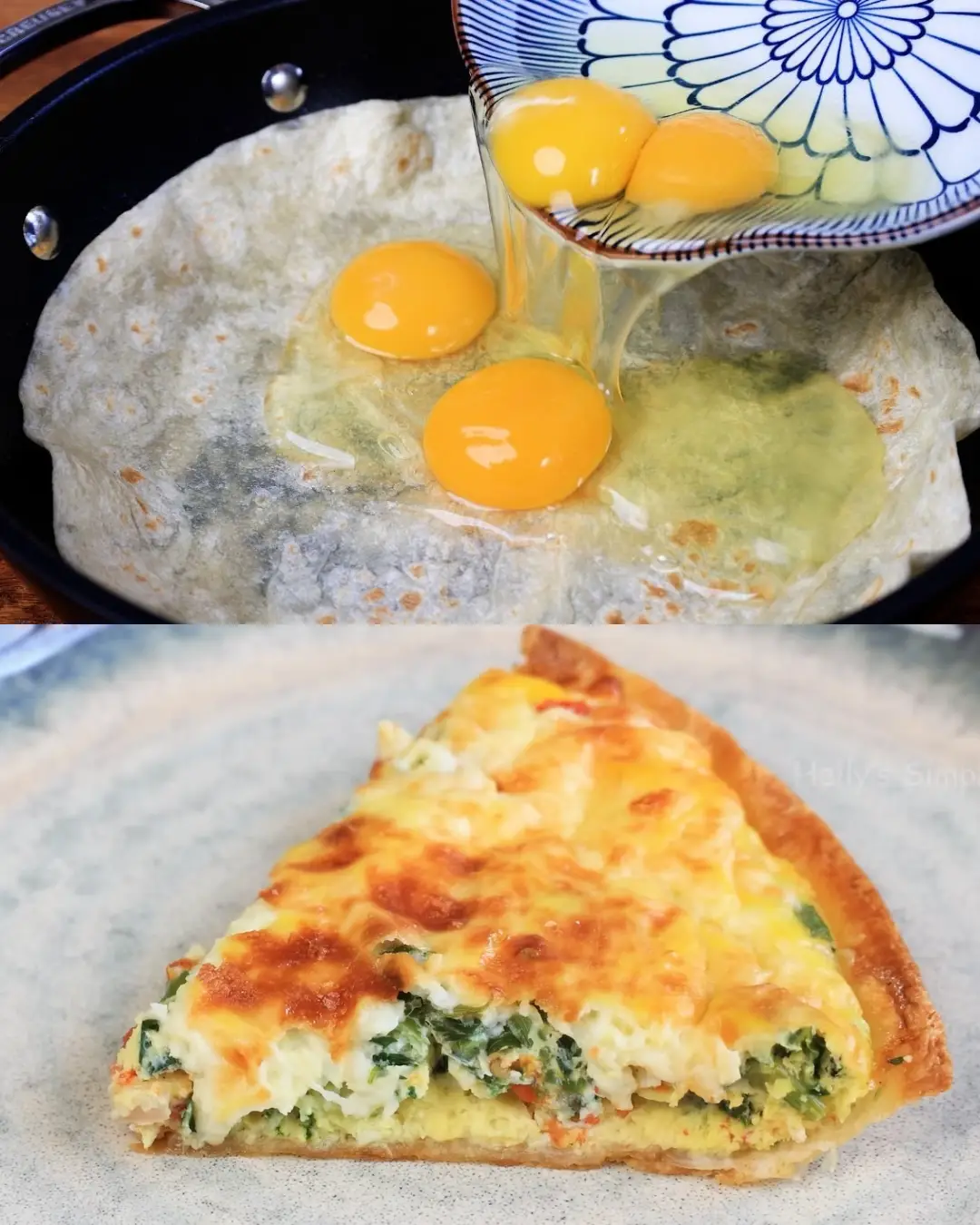 Tortilla Egg Quiche Recipe
