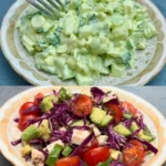 Cucumber Salad with Hard-Boiled Egg and Creamy Dressing