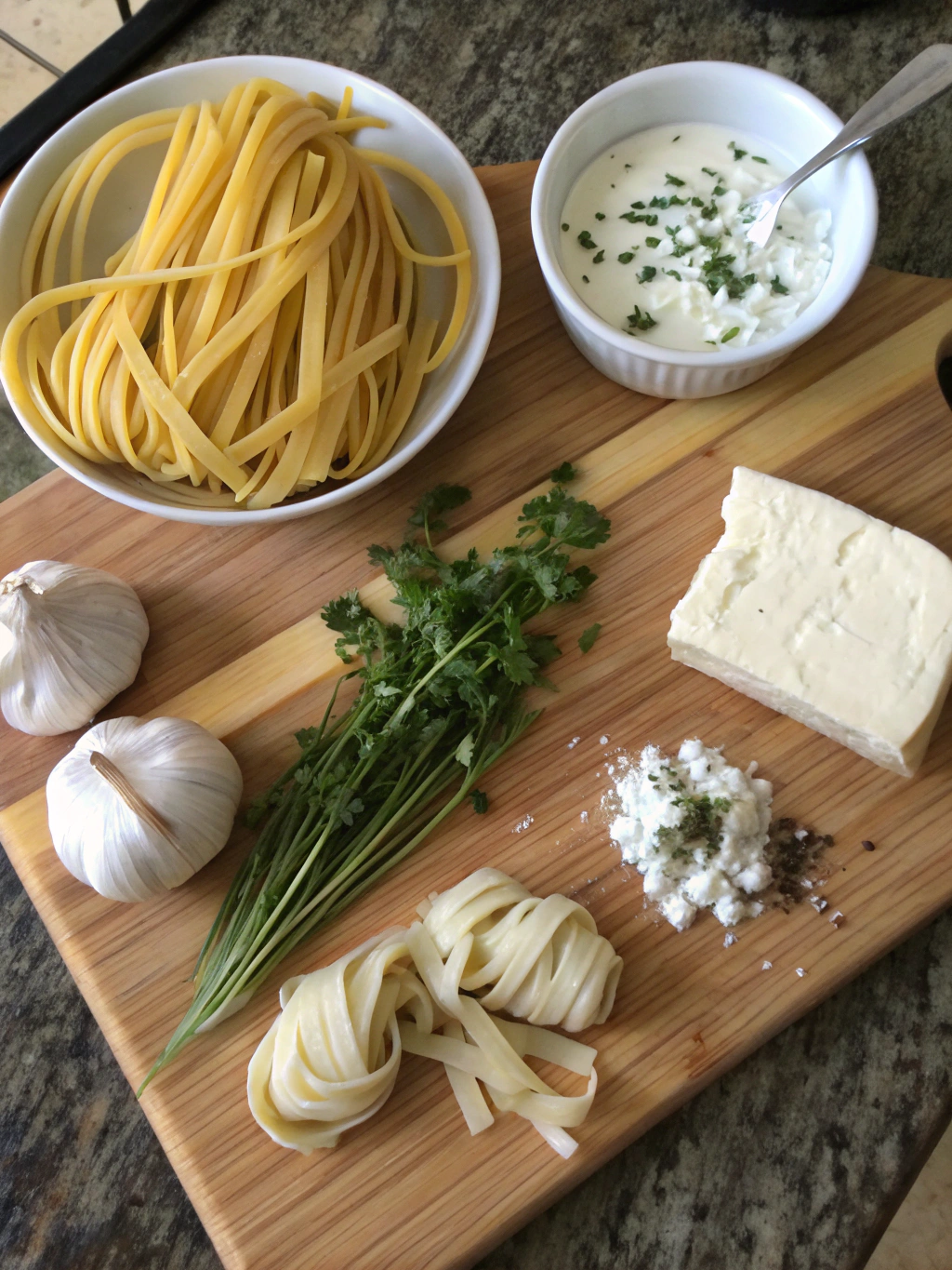 Boursin Cheese Pasta ingredients
