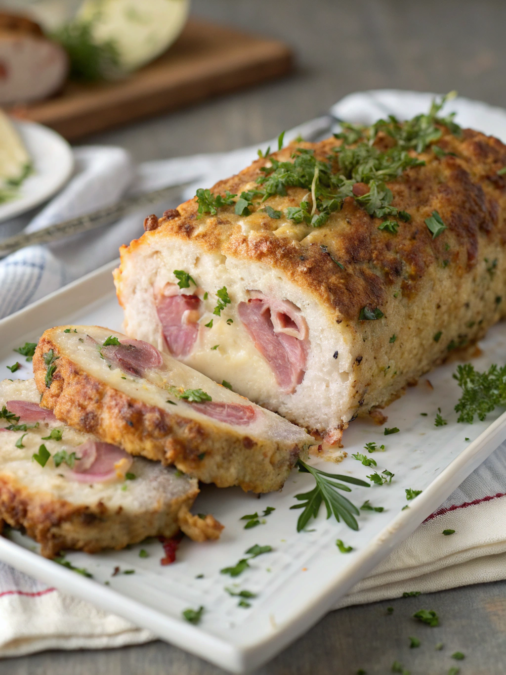 Chicken Cordon Bleu Meatloaf