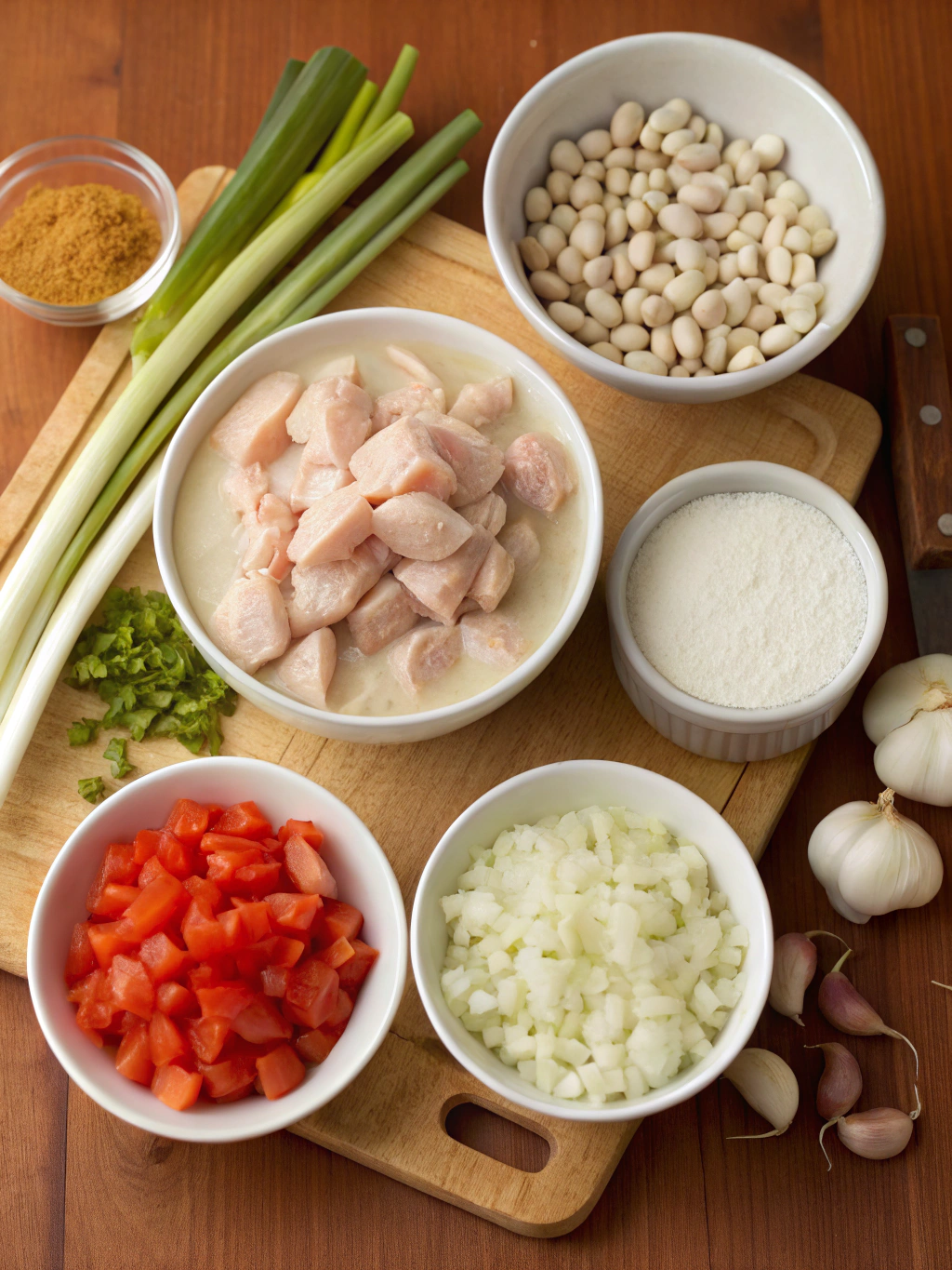 Creamy White Chicken Chili ingredients