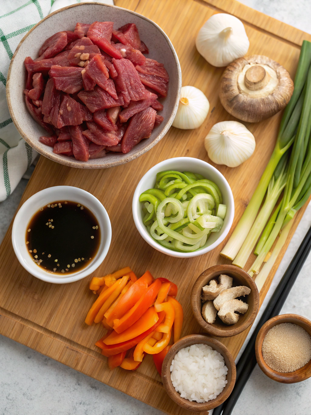 Korean Beef Bulgogi ingredients